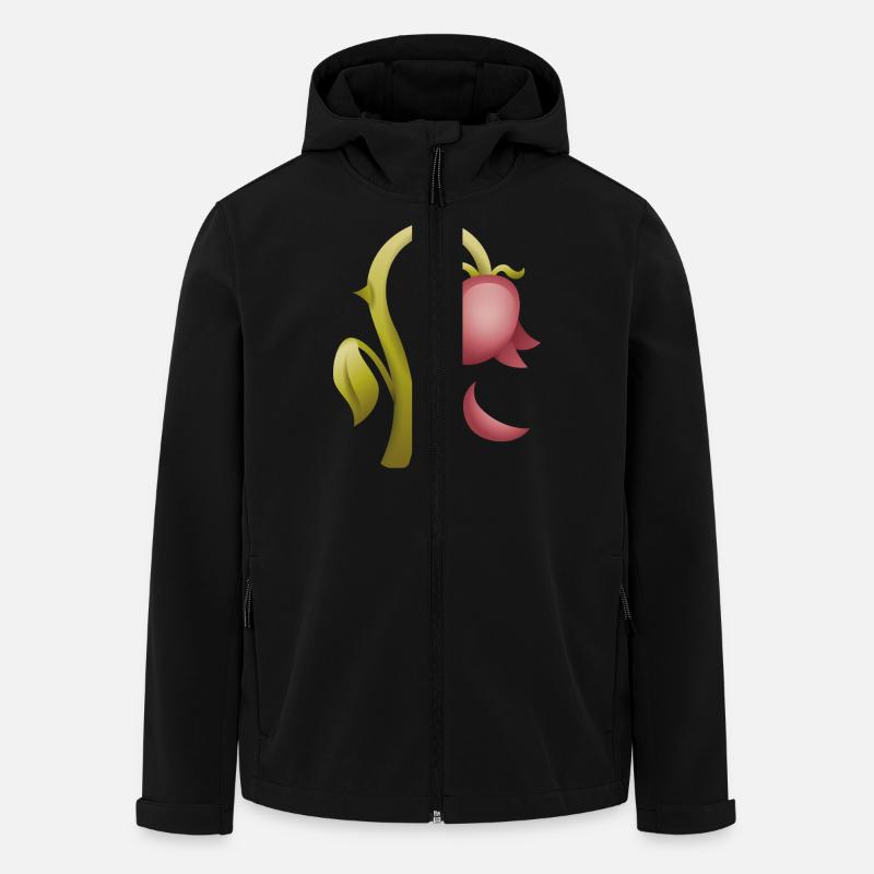 Smiley Flower - Recycelte Männer Softshell-Jacke von Stanley/Stella - Schwarz