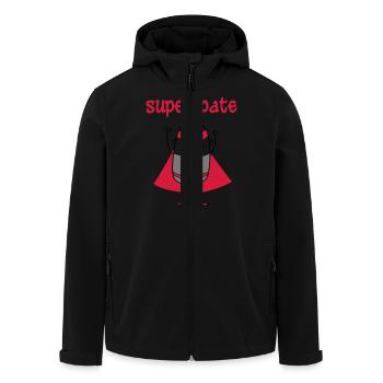 Super pate - Recycelte Männer Softshell-Jacke von Stanley/Stella - Schwarz - Vorne - AI Model Male 185 light (185cm)
