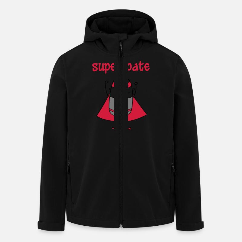 Super pate - Veste softshell homme en polyester recyclé Stanley/Stella - noir