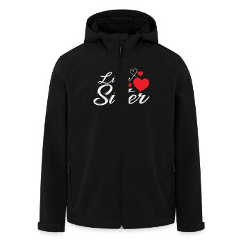 Frères et sœurs petite soeur - Veste softshell homme en polyester recyclé Stanley/Stella - noir - Devant - AI Model Male 185 light (185cm)