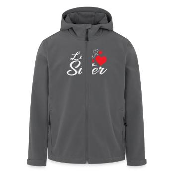 Frères et sœurs petite soeur - Veste softshell homme en polyester recyclé Stanley/Stella - charbon - Devant - AI Model Male 185 light (185cm)