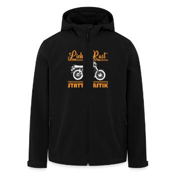 Lieber Rost statt Plastik Simson DDR - Recycelte Männer Softshell-Jacke von Stanley/Stella - Schwarz - Vorne - AI Model Male 185 light (185cm)