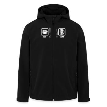 Coffee digger beer digger driver shirt - Men’s Recycled Softshell Jacket by Stanley/Stella - black - Front - AI Model Male 185 light (185cm)