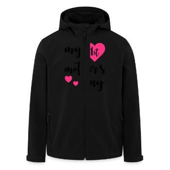 1st Mothers day - Veste softshell homme en polyester recyclé Stanley/Stella - noir - Devant - AI Model Male 185 light (185cm)