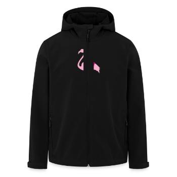 Flamingo Frauen/Mädchen Shirt - Recycelte Männer Softshell-Jacke von Stanley/Stella - Schwarz - Vorne - AI Model Male 185 light (185cm)
