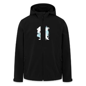 Weihnachten Eisbär Dab Eisbär Dabbing - Recycelte Männer Softshell-Jacke von Stanley/Stella - Schwarz - Vorne - AI Model Male 185 light (185cm)
