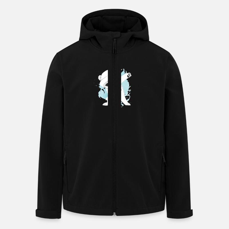 Weihnachten Eisbär Dab Eisbär Dabbing - Recycelte Männer Softshell-Jacke von Stanley/Stella - Schwarz