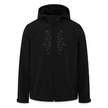 Polygon Wolf - Recycelte Männer Softshell-Jacke von Stanley/Stella - Schwarz - Vorne - AI Model Male 185 light (185cm)