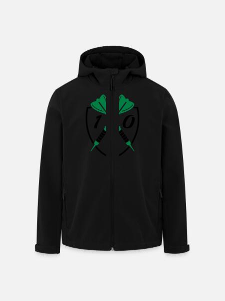 darts 180 - Recycelte Männer Softshell-Jacke von Stanley/Stella - Schwarz