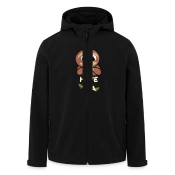 Faultier Tee - Recycelte Männer Softshell-Jacke von Stanley/Stella - Schwarz - Vorne - AI Model Male 185 light (185cm)