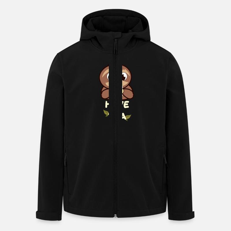 Sloth tea - Men’s Recycled Softshell Jacket by Stanley/Stella - black