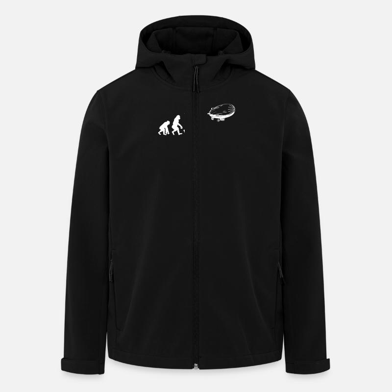 Airship Evolution - Men’s Recycled Softshell Jacket by Stanley/Stella - black