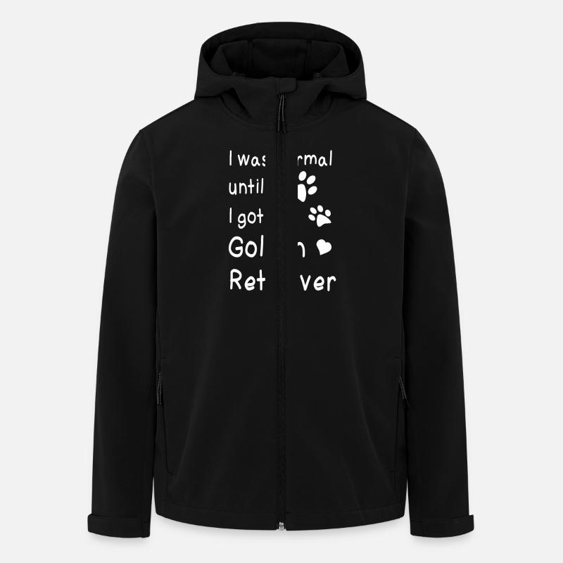 Golden retriever - Men’s Recycled Softshell Jacket by Stanley/Stella - black
