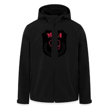 mma__02 - Veste softshell homme en polyester recyclé Stanley/Stella - noir - Devant - AI Model Male 185 light (185cm)