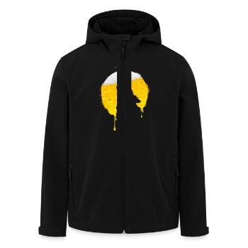 Heulender Wolf Bier JGA Bachelor Party - Recycelte Männer Softshell-Jacke von Stanley/Stella - Schwarz - Vorne - AI Model Male 185 light (185cm)