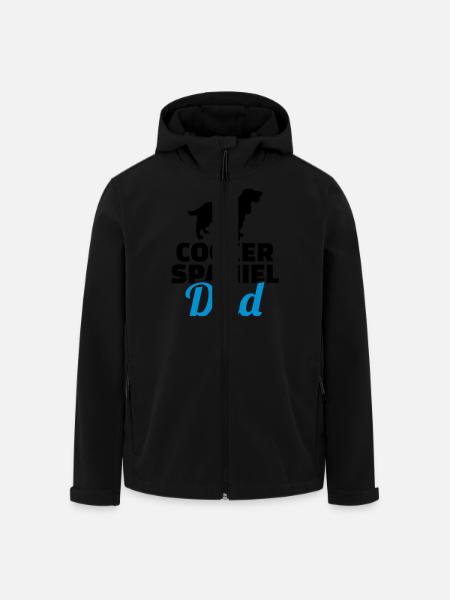 Cocker Spaniel - Veste softshell homme en polyester recyclé Stanley/Stella - noir