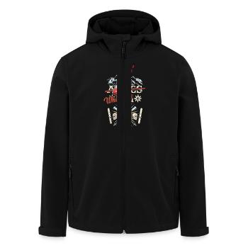 Apres Ski Team Whisky T Shirt - Recycelte Männer Softshell-Jacke von Stanley/Stella - Schwarz - Vorne - AI Model Male 185 light (185cm)