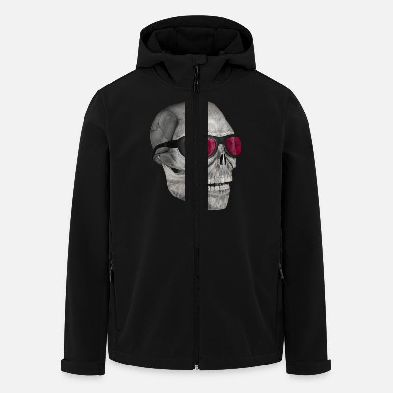 head with sunglasses - Men’s Recycled Softshell Jacket by Stanley/Stella - black