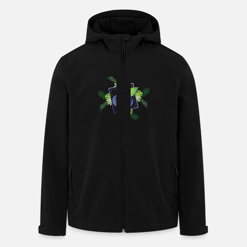 Blueberries - Men’s Recycled Softshell Jacket by Stanley/Stella - black