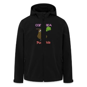 Costa Rica - Recycelte Männer Softshell-Jacke von Stanley/Stella - Schwarz - Vorne - AI Model Male 185 light (185cm)