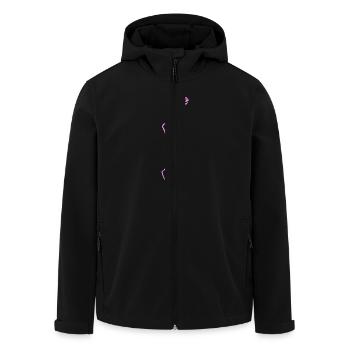 Volleyball girl - Men’s Recycled Softshell Jacket by Stanley/Stella - black - Front - AI Model Male 185 light (185cm)