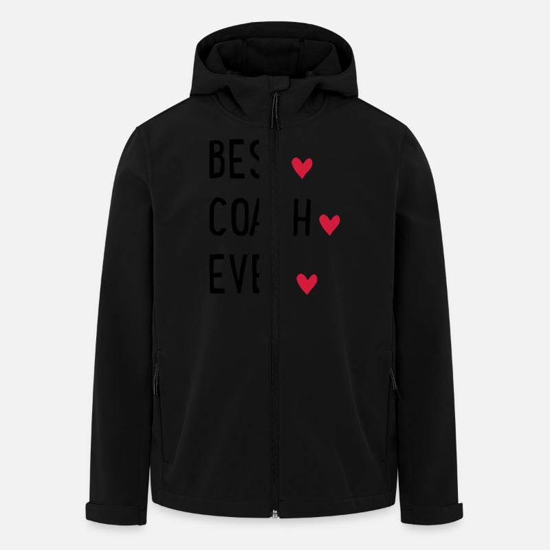 Coach - Recycelte Männer Softshell-Jacke von Stanley/Stella - Schwarz