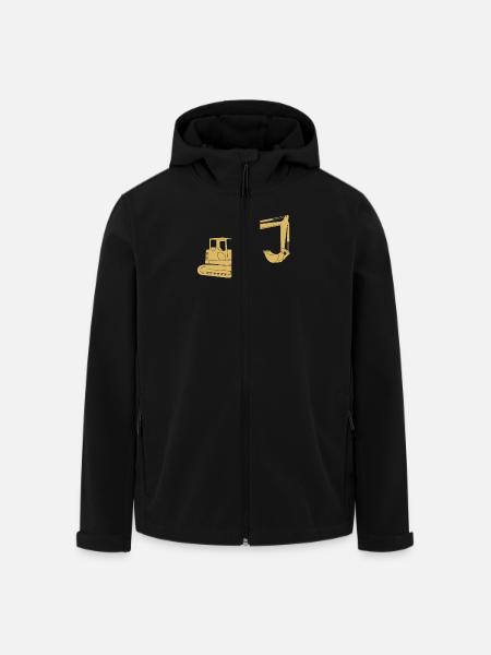 Baggerfahrer geschenkideen - Recycelte Männer Softshell-Jacke von Stanley/Stella - Schwarz