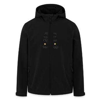 Christmas baby - Men’s Recycled Softshell Jacket by Stanley/Stella - black - Front - AI Model Male 185 light (185cm)