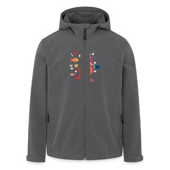 5ème anniversaire sirène sous la princesse de l'eau - Veste softshell homme en polyester recyclé Stanley/Stella - charbon - Devant - AI Model Male 185 light (185cm)