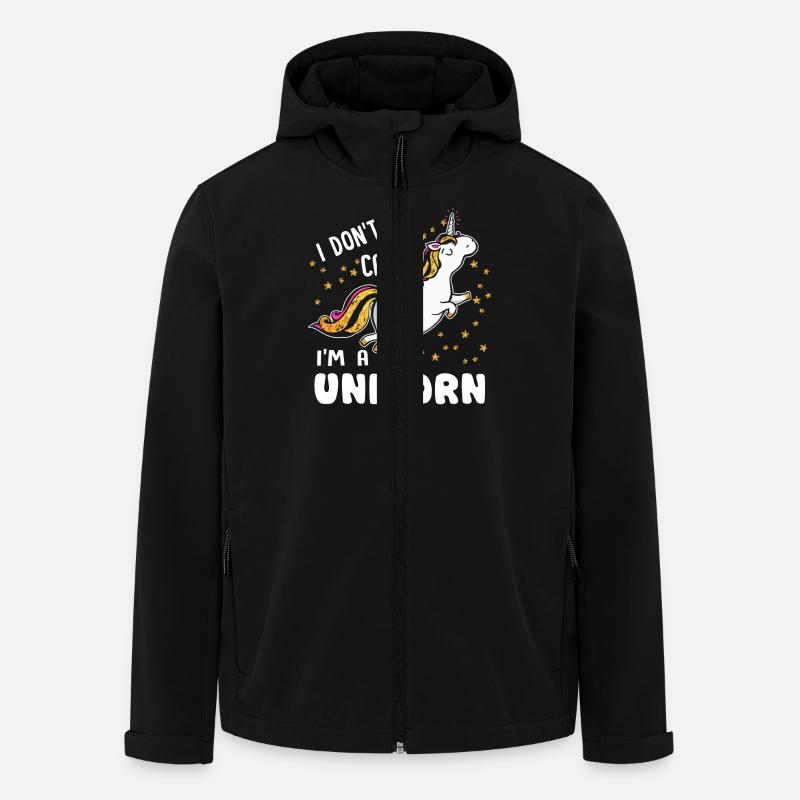 Einhorn Ich bin ein Einhorn - Recycelte Männer Softshell-Jacke von Stanley/Stella - Schwarz
