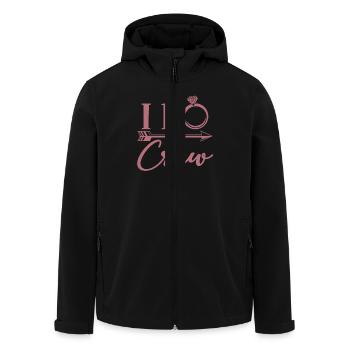 Ich tue Crew - Bachelorette Party Henne Nacht Geschenk - Recycelte Männer Softshell-Jacke von Stanley/Stella - Schwarz - Vorne - AI Model Male 185 light (185cm)