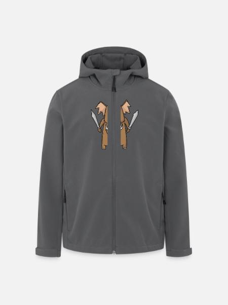Mammoth with sword - Men’s Recycled Softshell Jacket by Stanley/Stella - black
