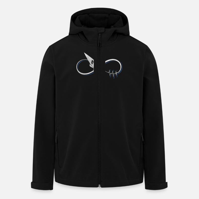 Ich liebe Windsurfen Geschenk / Design - Recycelte Männer Softshell-Jacke von Stanley/Stella - Schwarz