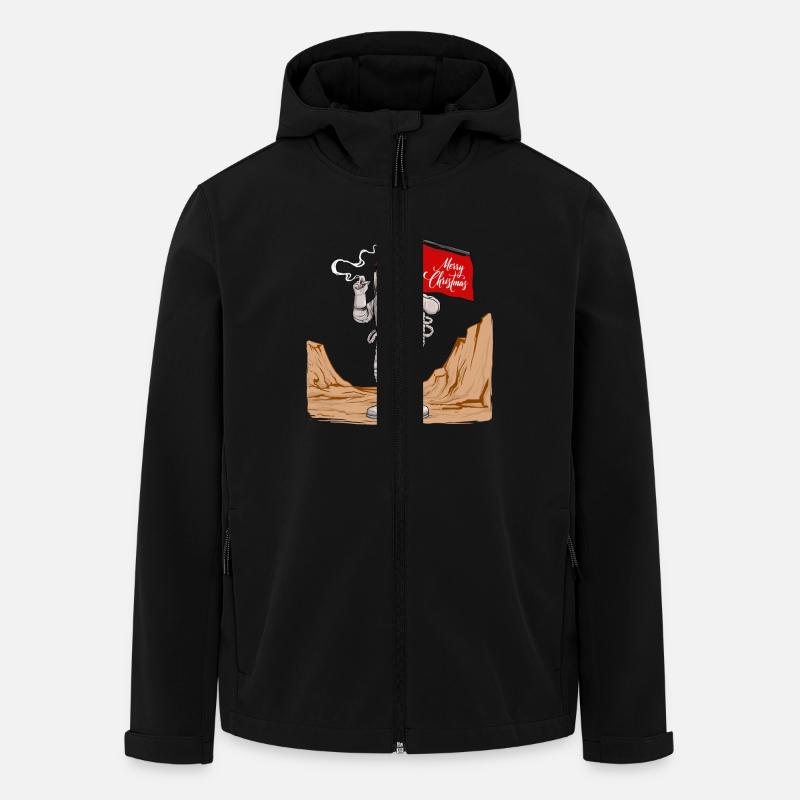 Merry Christmas Space - Veste softshell homme en polyester recyclé Stanley/Stella - noir