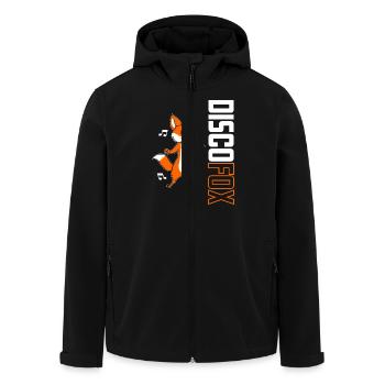 Disco Fuchs - Recycelte Männer Softshell-Jacke von Stanley/Stella - Schwarz - Vorne - AI Model Male 185 light (185cm)
