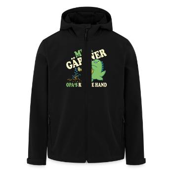 Opa kind Gärtner - Recycelte Männer Softshell-Jacke von Stanley/Stella - Schwarz - Vorne - AI Model Male 185 light (185cm)