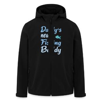 Daddy's new fishing buddy - Men’s Recycled Softshell Jacket by Stanley/Stella - black - Front - AI Model Male 185 light (185cm)
