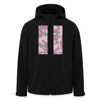 Cône de sucre - Veste softshell homme en polyester recyclé Stanley/Stella - noir - Devant - AI Model Male 185 light (185cm)