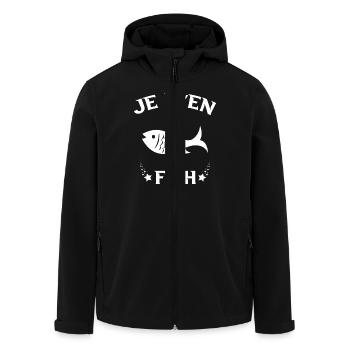 Je M'en Fish Cadeau Pêcheur Drôle Pêche - Veste softshell homme en polyester recyclé Stanley/Stella - noir - Devant - AI Model Male 185 light (185cm)