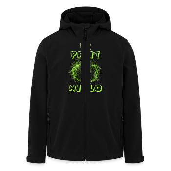 PETIT NIGLO - Veste softshell homme en polyester recyclé Stanley/Stella - noir - Devant - AI Model Male 185 light (185cm)