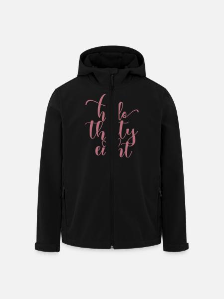 Hello Thirty Eight Cute 38 Years Old Birthday - Men’s Recycled Softshell Jacket by Stanley/Stella - black