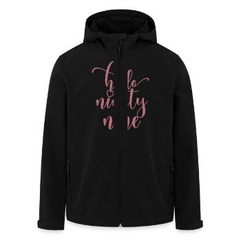 Bonjour Quatre-vingt-dix-neuf mignons anniversaire de 99 ans - Veste softshell homme en polyester recyclé Stanley/Stella - noir - Devant - AI Model Male 185 light (185cm)