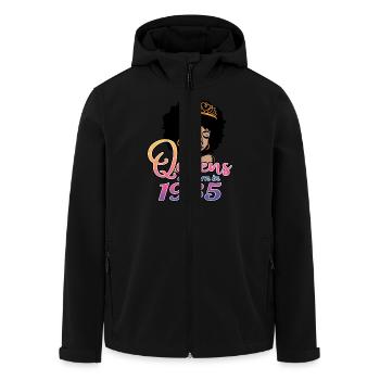 Les reines sont nées en 1985 - 37e anniversaire pour les femmes - Veste softshell homme en polyester recyclé Stanley/Stella - noir - Devant - AI Model Male 185 light (185cm)