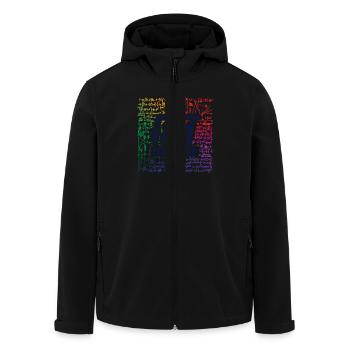 Root Division 81 Years Old, Funny Math Lover - Men’s Recycled Softshell Jacket by Stanley/Stella - black - Front - AI Model Male 185 light (185cm)