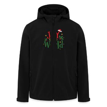 Joy to the World Weihnachten X-Mas - Recycelte Männer Softshell-Jacke von Stanley/Stella - Schwarz - Vorne - AI Model Male 185 light (185cm)