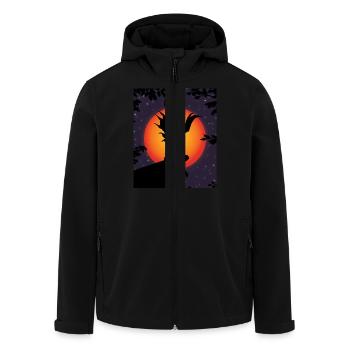 Gruseliges Todesmonster Gruseliger Mond Halloween Kostüm - Recycelte Männer Softshell-Jacke von Stanley/Stella - Schwarz - Vorne - AI Model Male 185 light (185cm)