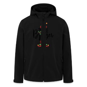 Bruder Elf Niedliches lustiges passendes Weihnachtskostüm - Recycelte Männer Softshell-Jacke von Stanley/Stella - Schwarz - Vorne - AI Model Male 185 light (185cm)
