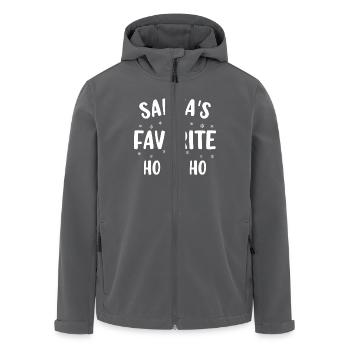 Santa's favorite ho - Veste softshell homme en polyester recyclé Stanley/Stella - charbon - Devant - AI Model Male 185 light (185cm)