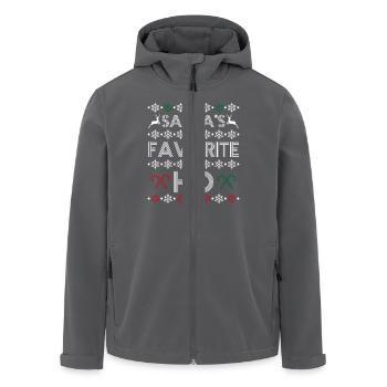 Santa's favorite ho - Veste softshell homme en polyester recyclé Stanley/Stella - charbon - Devant - AI Model Male 185 light (185cm)