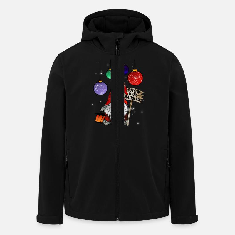 Gnome Christmas Dwarf Merry Christmas - Men’s Recycled Softshell Jacket by Stanley/Stella - black